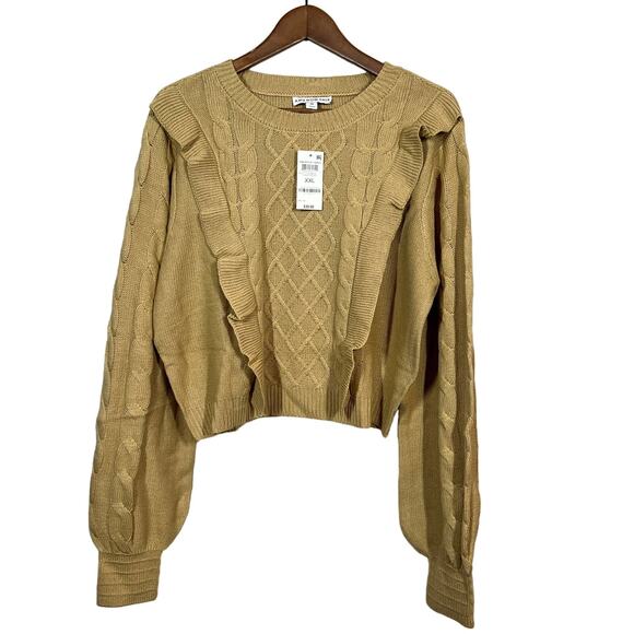 NEW! And Now This Table Sweater Camel Brown Long Sleeve - XXL - Picture 2 of 5